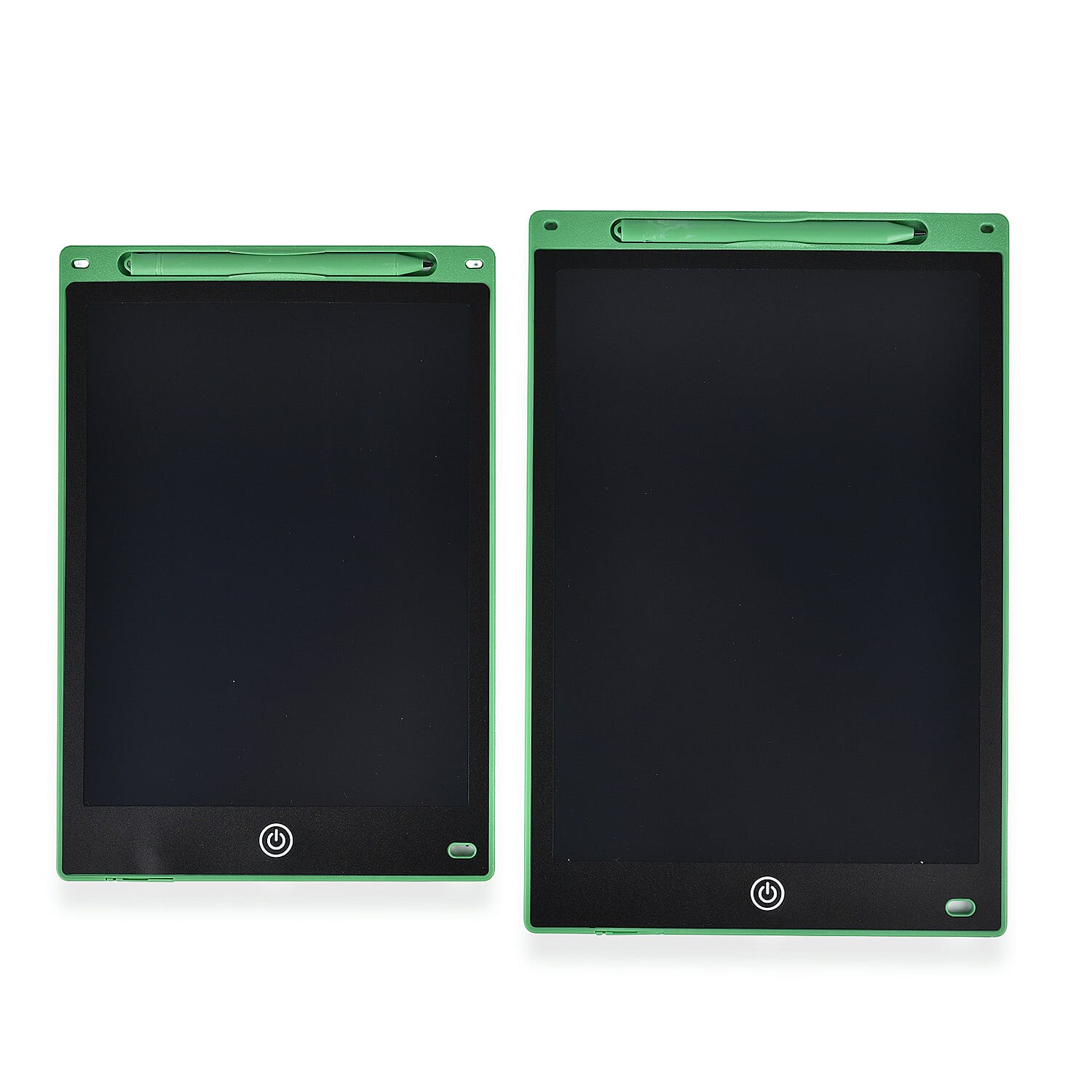 2pcs Writing Tablet (12“ and 10") with Color Pen - White