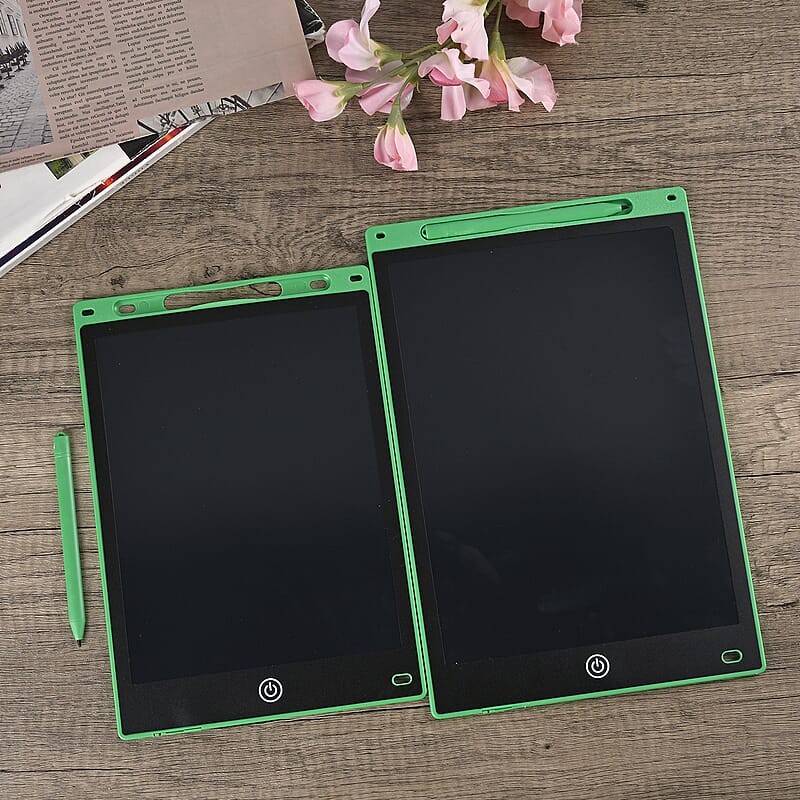 Green Set of 2 Writing Boards with Color Pen (12 & 10 In)