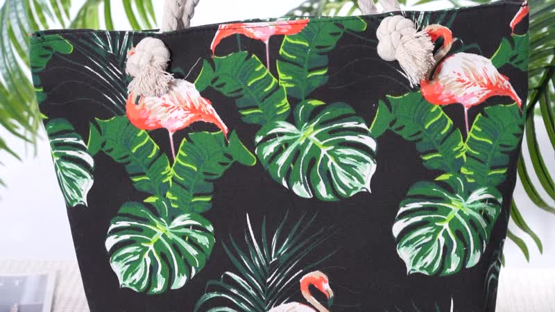 Seashell Pattern Beach Tote Bag and Hat Set (19.7"x91.4"x5.5")
