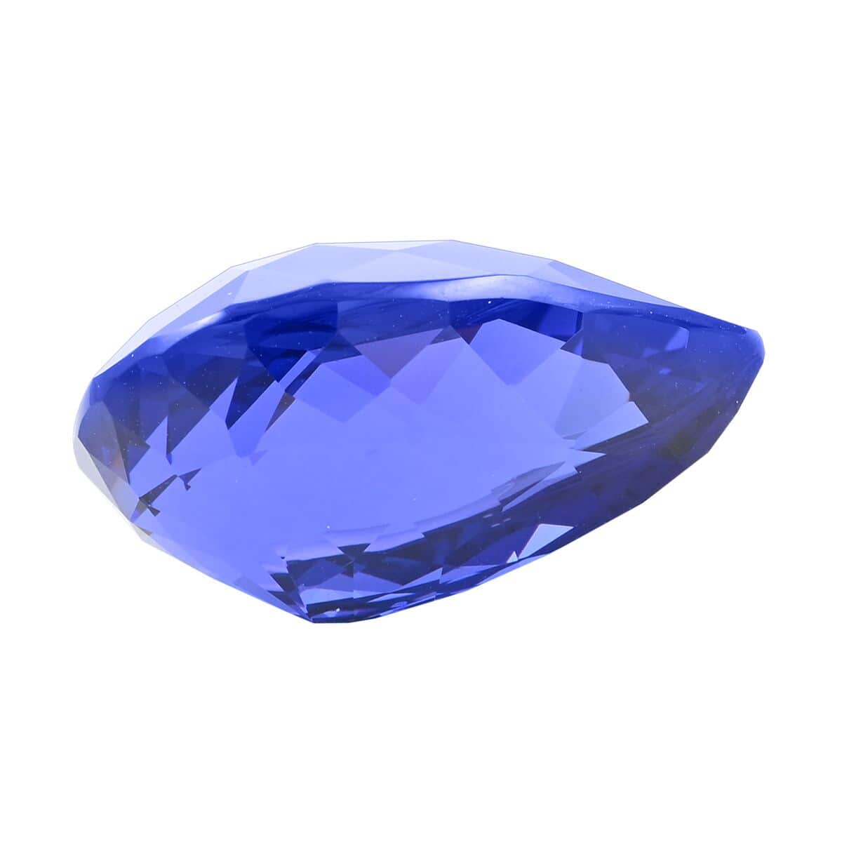 One Of A Kind Certified & Appraised AAAA Tanzanite (Pear Free Size) 30.08 ctw image number 2