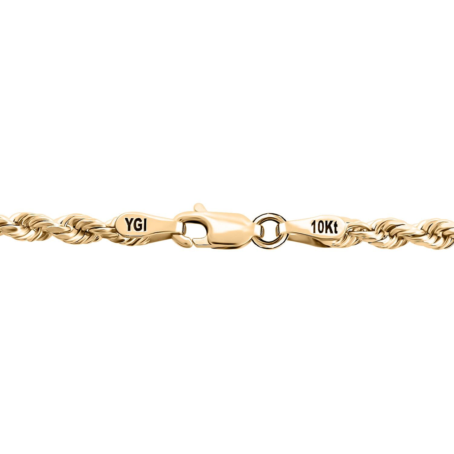 10K Yellow Gold 3.5MM Rope Chain Necklace 20 Inches 5.70 Grams