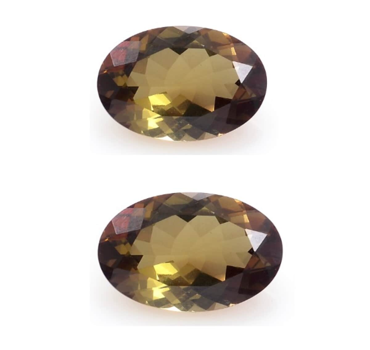 AAAA Jenipapo Andalusite Set of 2 (Ovl 7x5 mm) 1.60 ctw image number 0