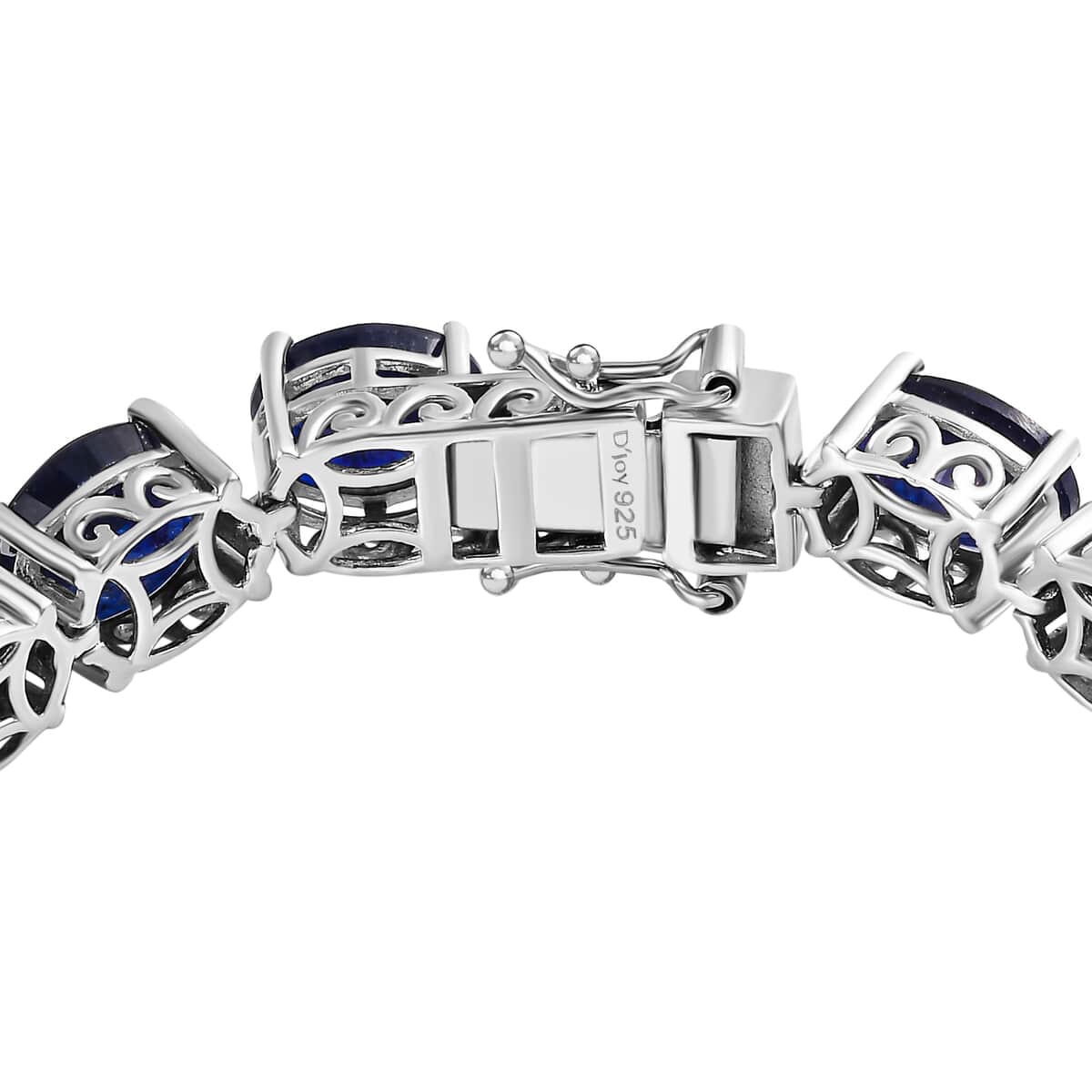 Masoala Sapphire (D) 47.65 ctw Tennis Bracelet in Platinum Over Sterling Silver (6.50 In) image number 3