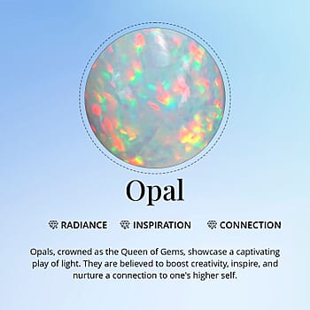 Ethiopian Welo Opal / 14K White Gold - Product card gallery slide 4 (10177357185337)