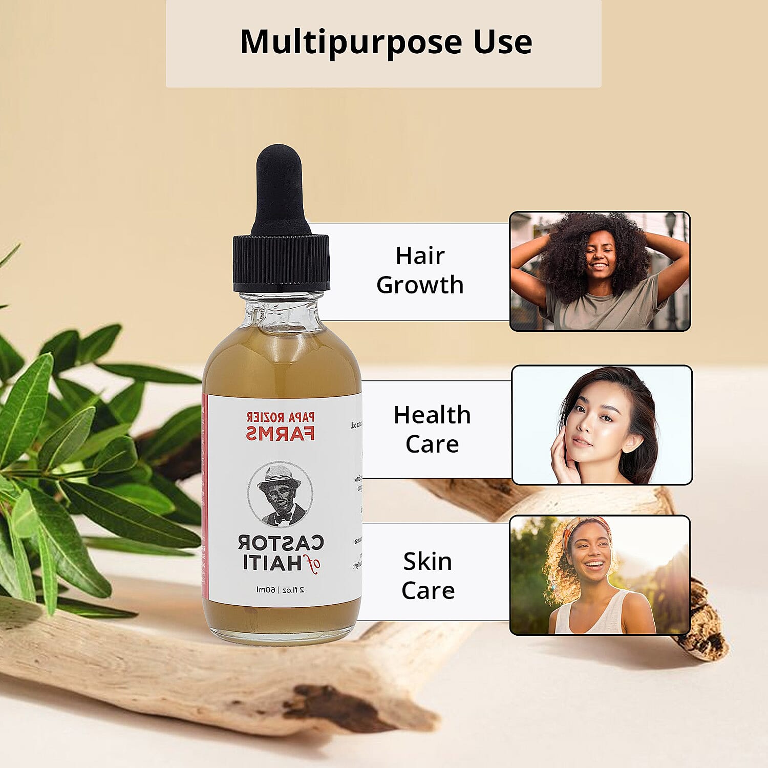 Papa Rozier Farms Floral Castor Oil Flight (16 oz) (Ships in 8-10 Business Days)