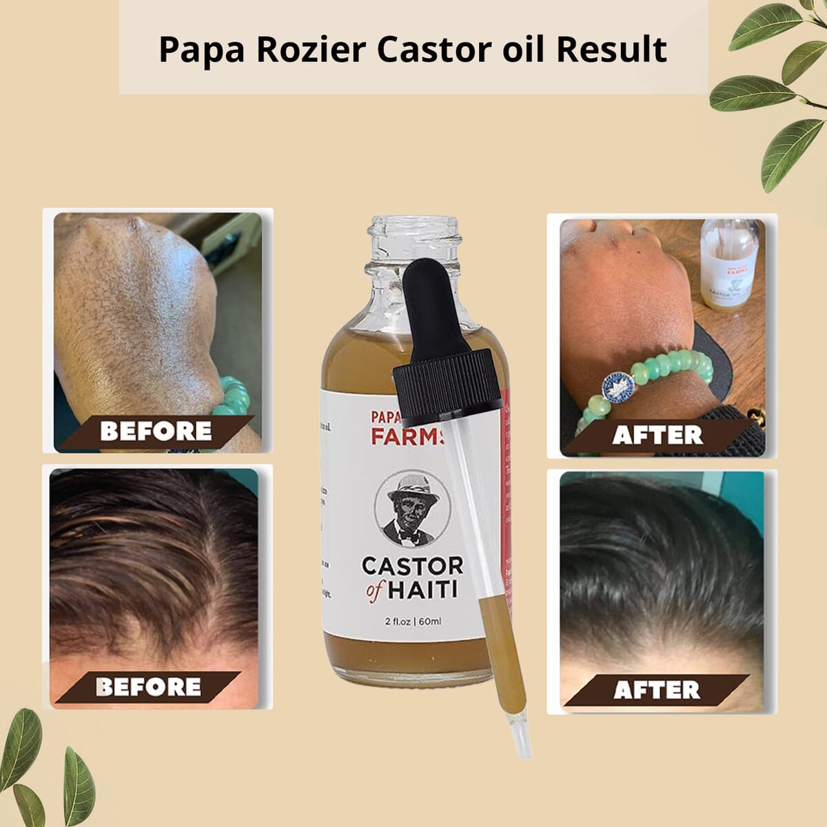 Papa Rozier Farms Set of 5 Floral Castor Oil Flights (1 oz) image number 6