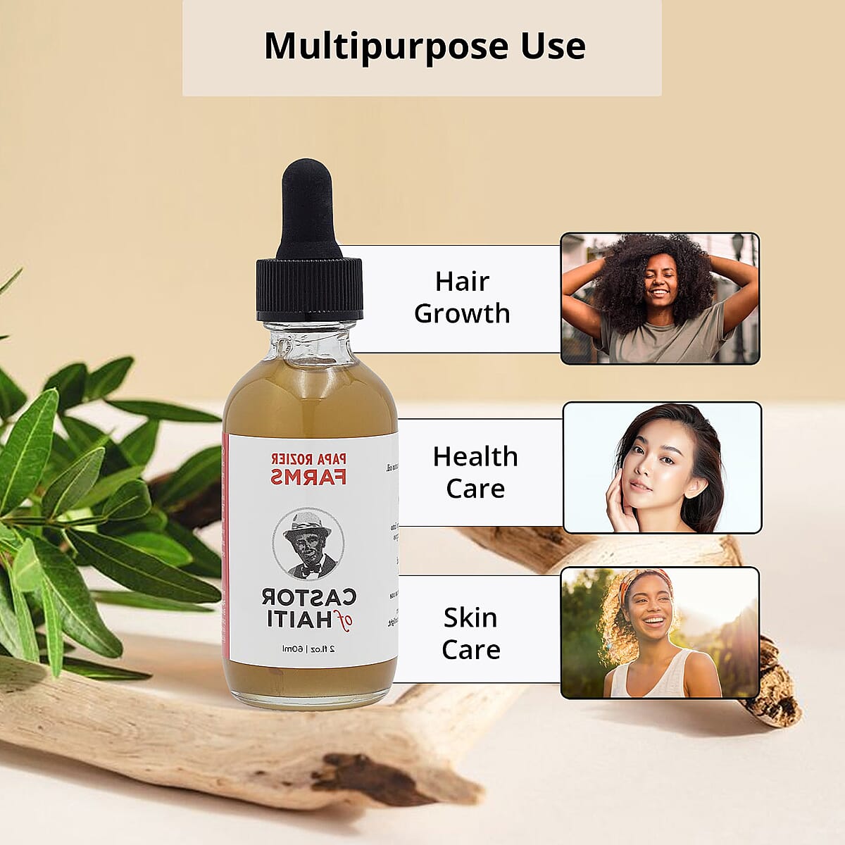 Papa Rozier Farms Set of 5 Grounding Castor Oil Flights (1 oz) image number 4