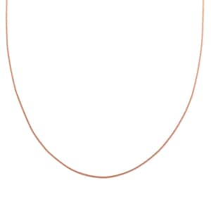 14K Rose Gold Over Sterling Silver Necklace 24 Inches 3.10 Grams
