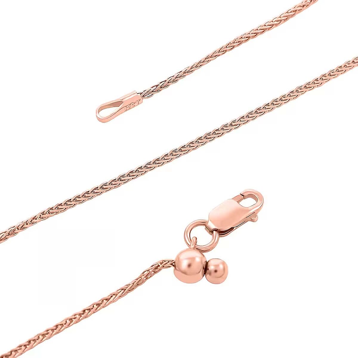 Necklace in 14K Rose Gold Over Sterling Silver 24 Inches 3.10 Grams image number 6