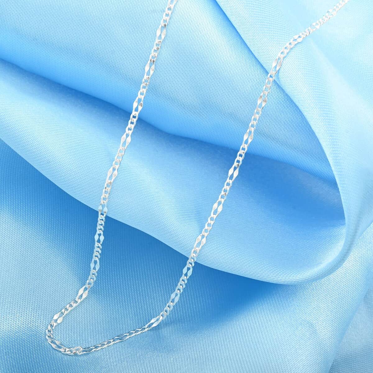 Sterling Silver Chain Necklace 24 Inches 2.50 Grams image number 1