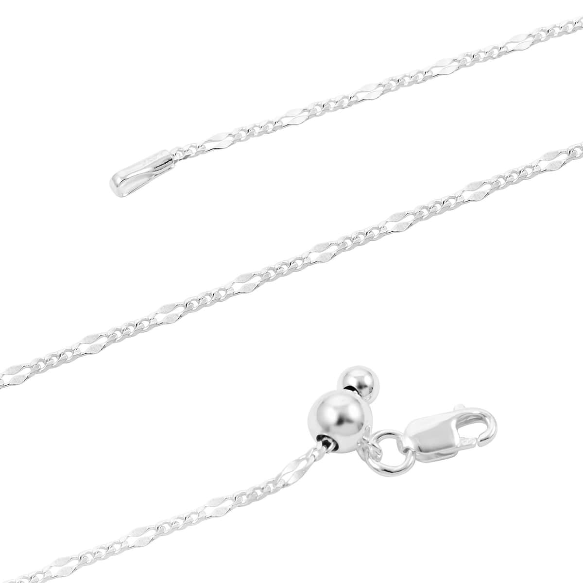 Sterling Silver Chain Necklace 24 Inches 2.50 Grams image number 2