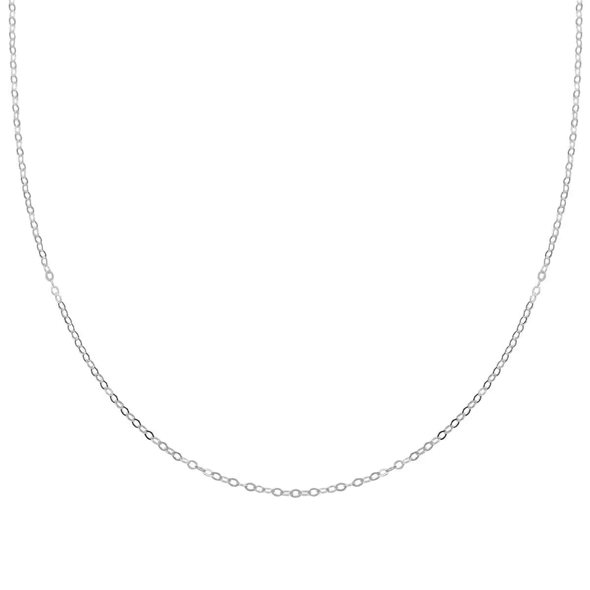 Chain Necklace in Sterling Silver 24 Inches 2.80 Grams image number 0