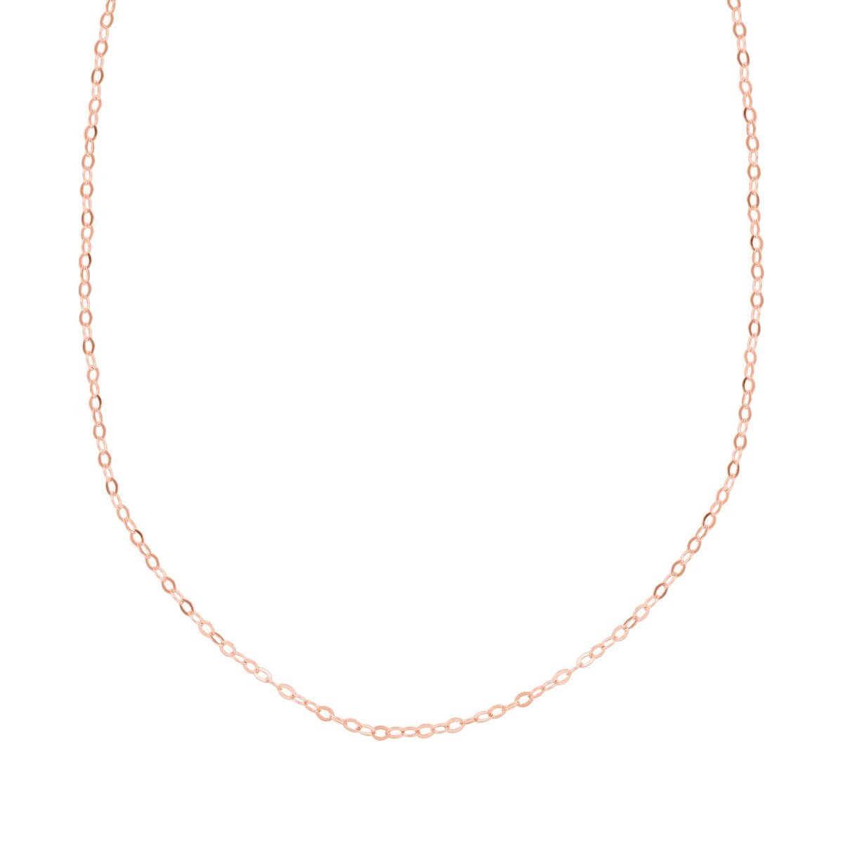 Chain Necklace in14K Rose Gold Over Sterling Silver 24 Inches 2.80 Grams image number 0