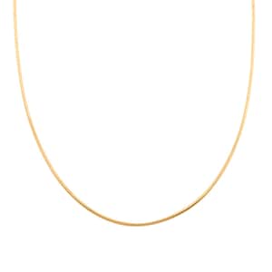 14K Yellow Gold Over Sterling Silver Snake Chain Necklace 24 Inches 11.20 Grams