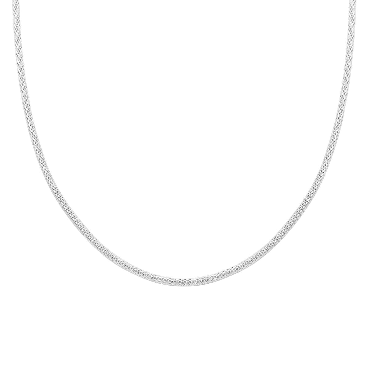 2.70mm Coreana Popcorn Chain Necklace in Sterling Silver 24 Inches 8.8 Grams image number 0