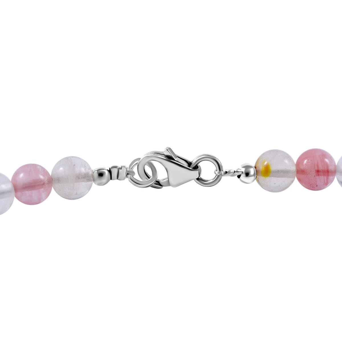 Multi Color Quartz 108.00 ctw Necklace in Sterling Silver 18 Inches image number 4