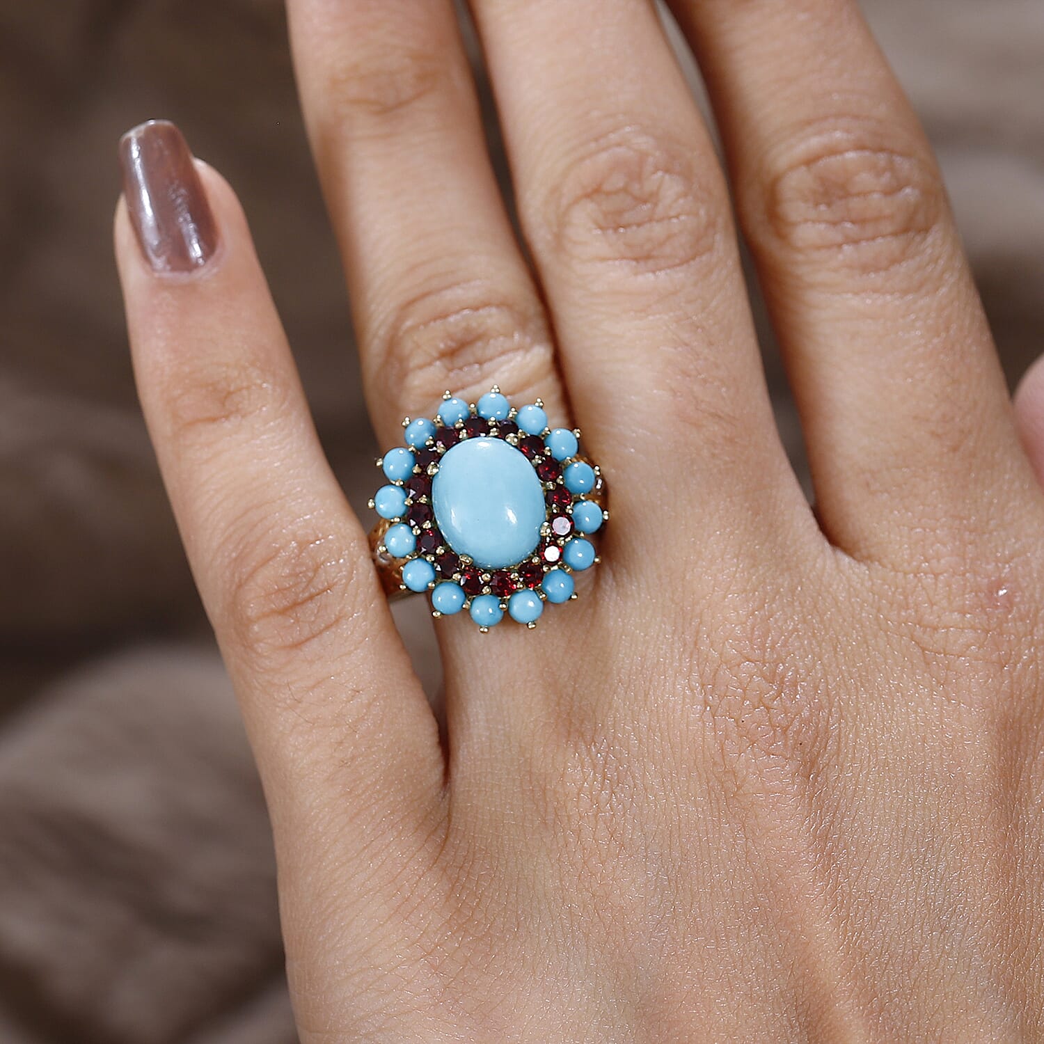 Sleeping Beauty Turquoise & Anthill Garnet / 7 - Product card gallery slide 3 (9432036835583)
