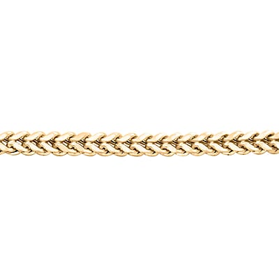 10K Yellow Gold 1.8mm Fancy Palma Bracelet (6.00 In) 1.50 Grams