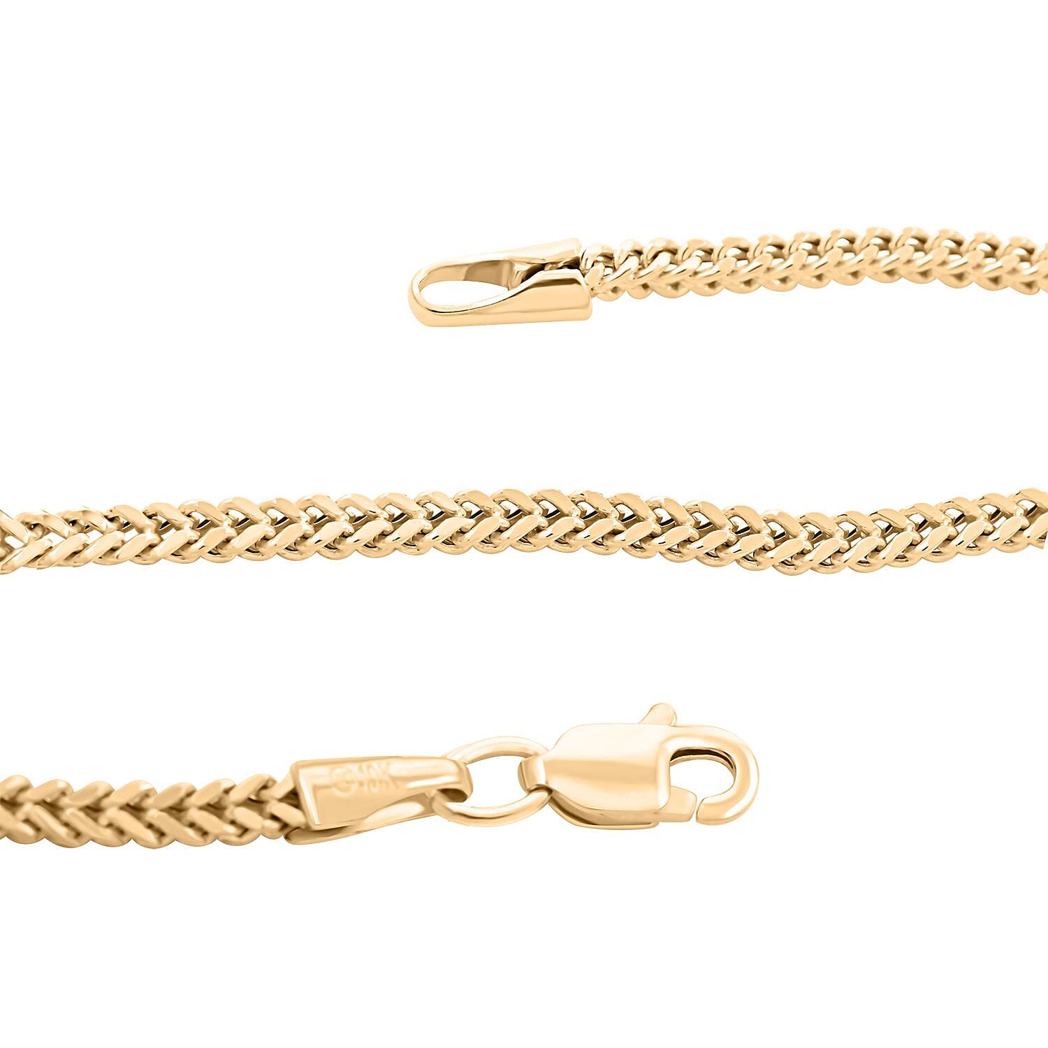 10K Yellow Gold 1.8mm Fancy Palma Bracelet (6.00 In) 1.50 Grams