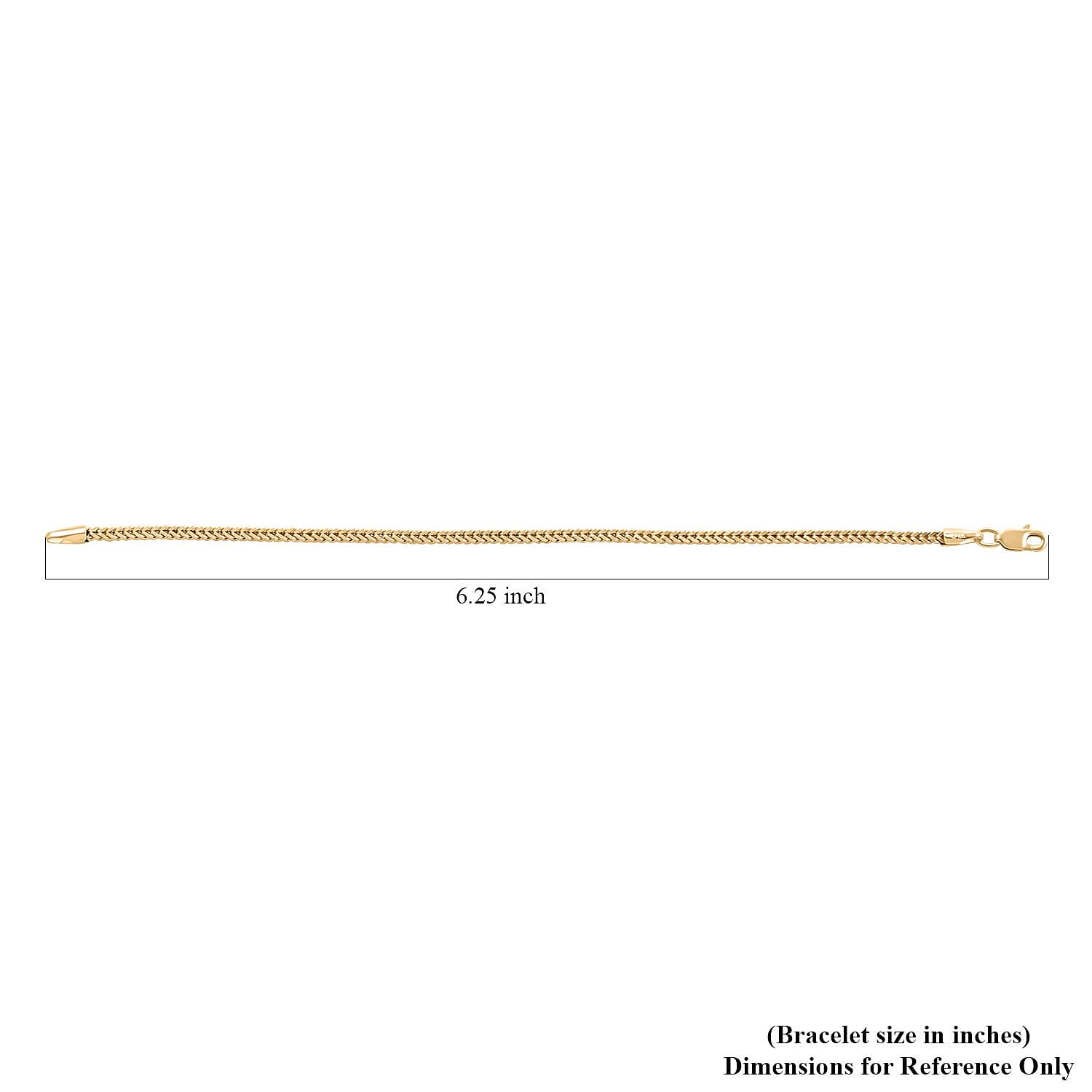 10K Yellow Gold 1.8mm Fancy Palma Bracelet (6.00 In) 1.50 Grams