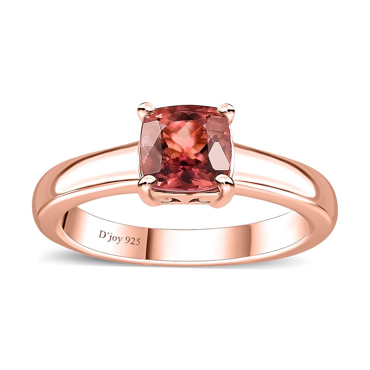 Premium Blush Tourmaline Solitaire Ring in Vermeil Rose Gold Over Sterling Silver (Size 6.0) 2.10 ctw image number 0