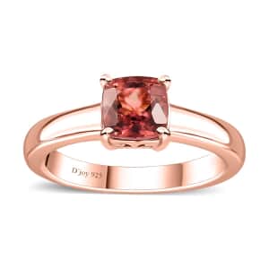 Premium Blush Tourmaline Solitaire Ring in Vermeil Rose Gold Over Sterling Silver (Size 6.0) 2.10 ctw