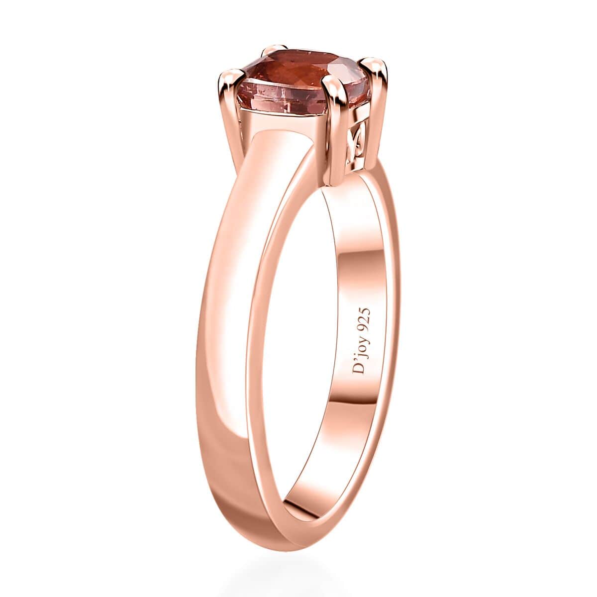 Premium Blush Tourmaline Solitaire Ring in Vermeil Rose Gold Over Sterling Silver (Size 6.0) 2.10 ctw image number 3