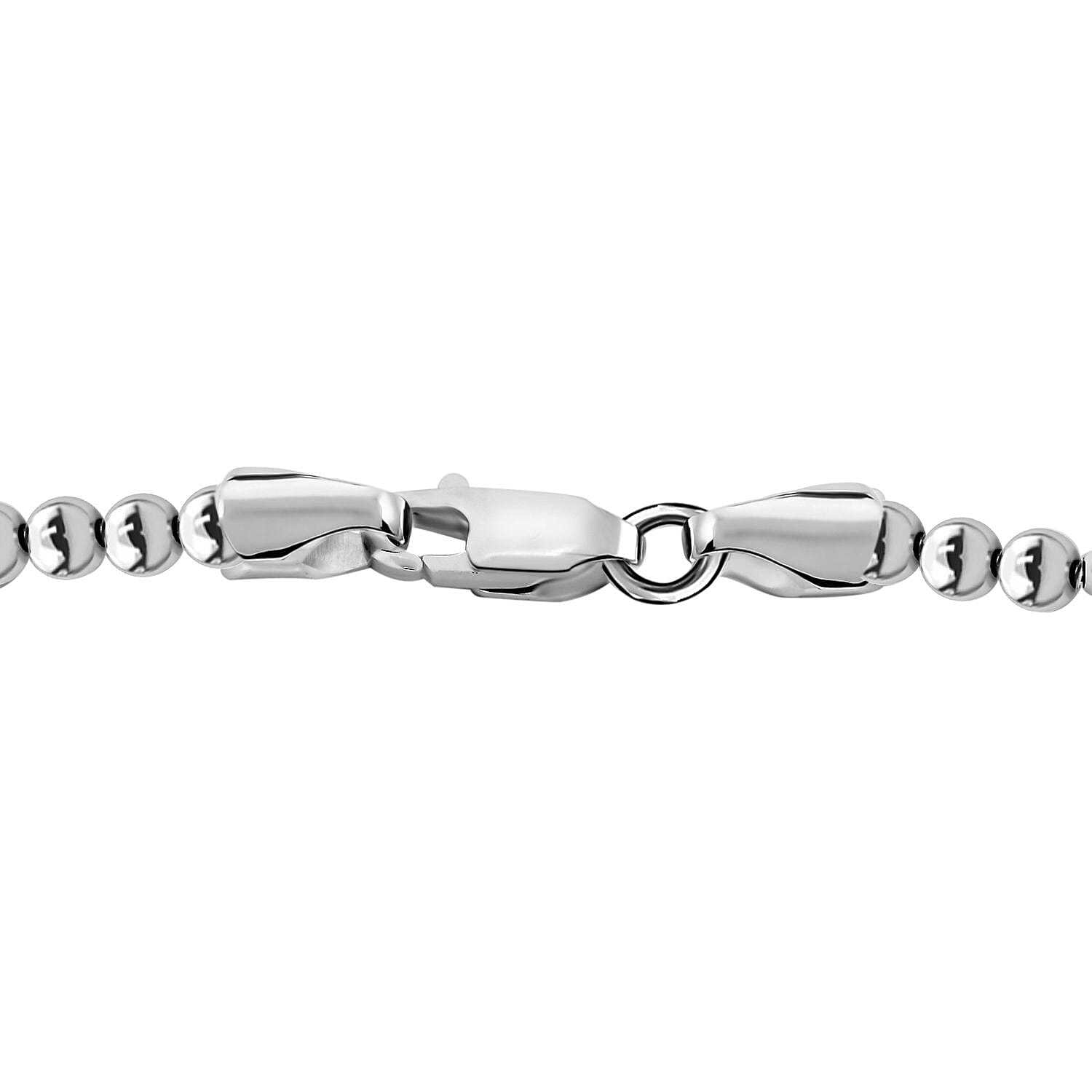 Italian Sterling Silver Beaded Bracelet (7.00 In) 4.95 Grams