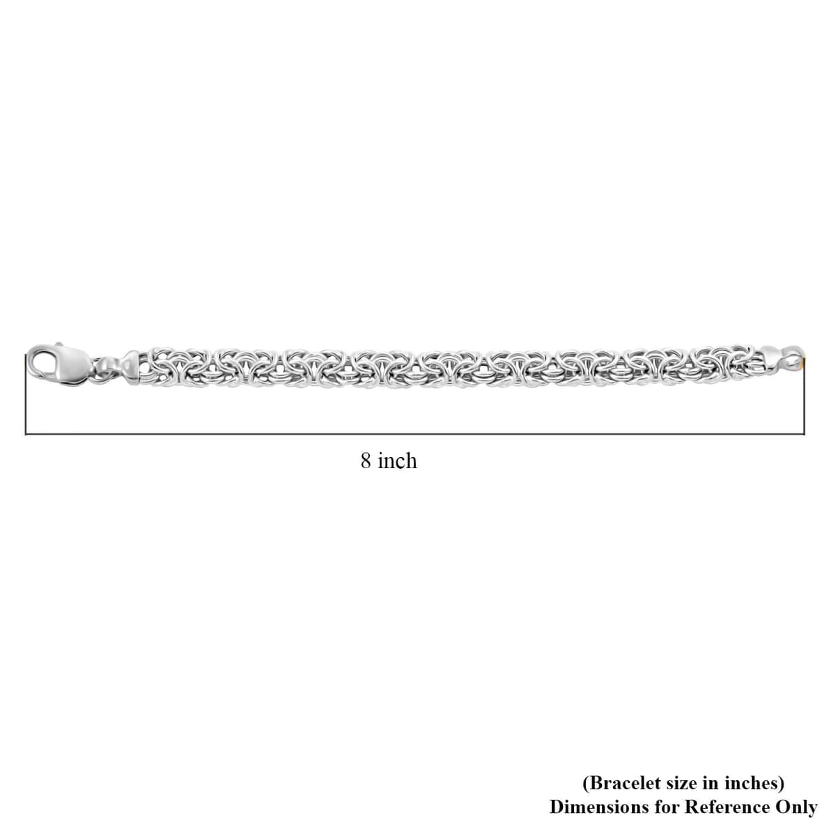 Italian Sterling Silver Byzantine Bracelet (7.50 In) 18.85 Grams image number 4