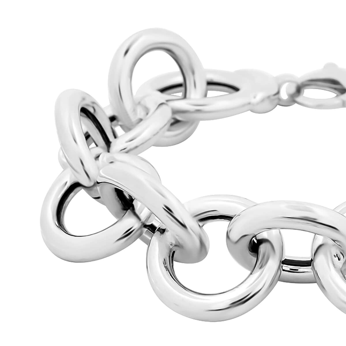 Italian Sterling Silver Bracelet (7.50 In) (30.80 g) image number 2