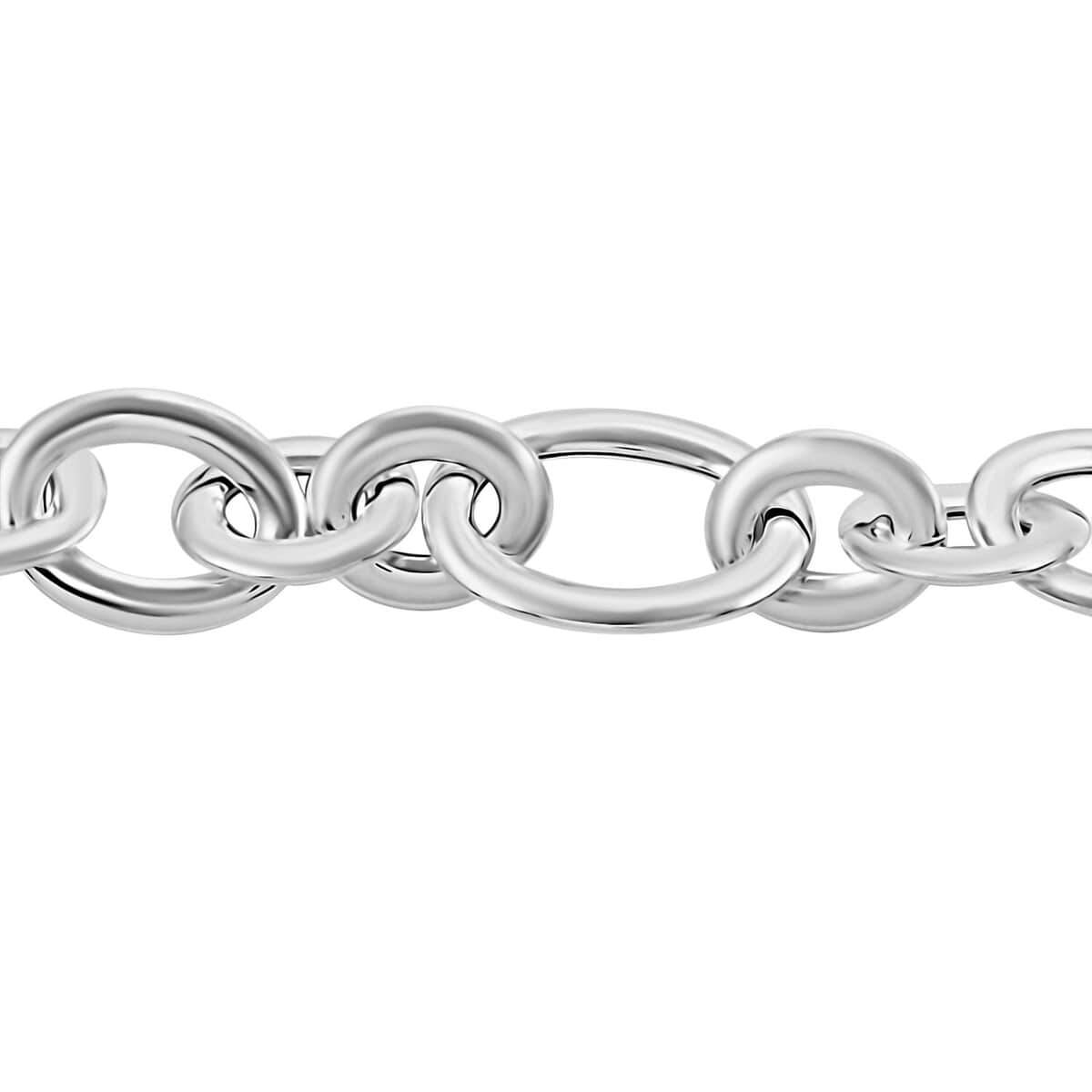 Italian Sterling Silver Oval Link Bracelet (7.50 In) (18.50 g) image number 2