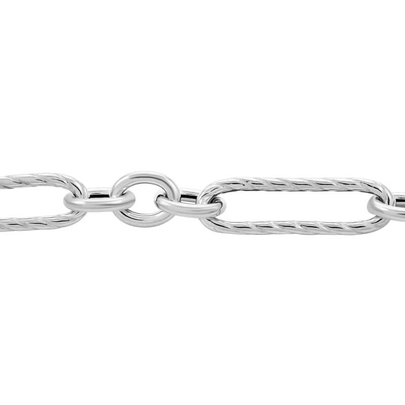 Italian Sterling Silver Bracelet (7.50 In) 7.40 Grams