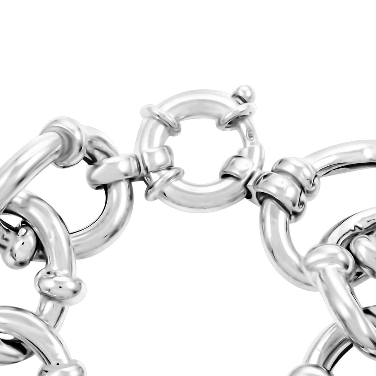 Italian Sterling Silver Bracelet (7.50 In) (48.20 g) image number 3