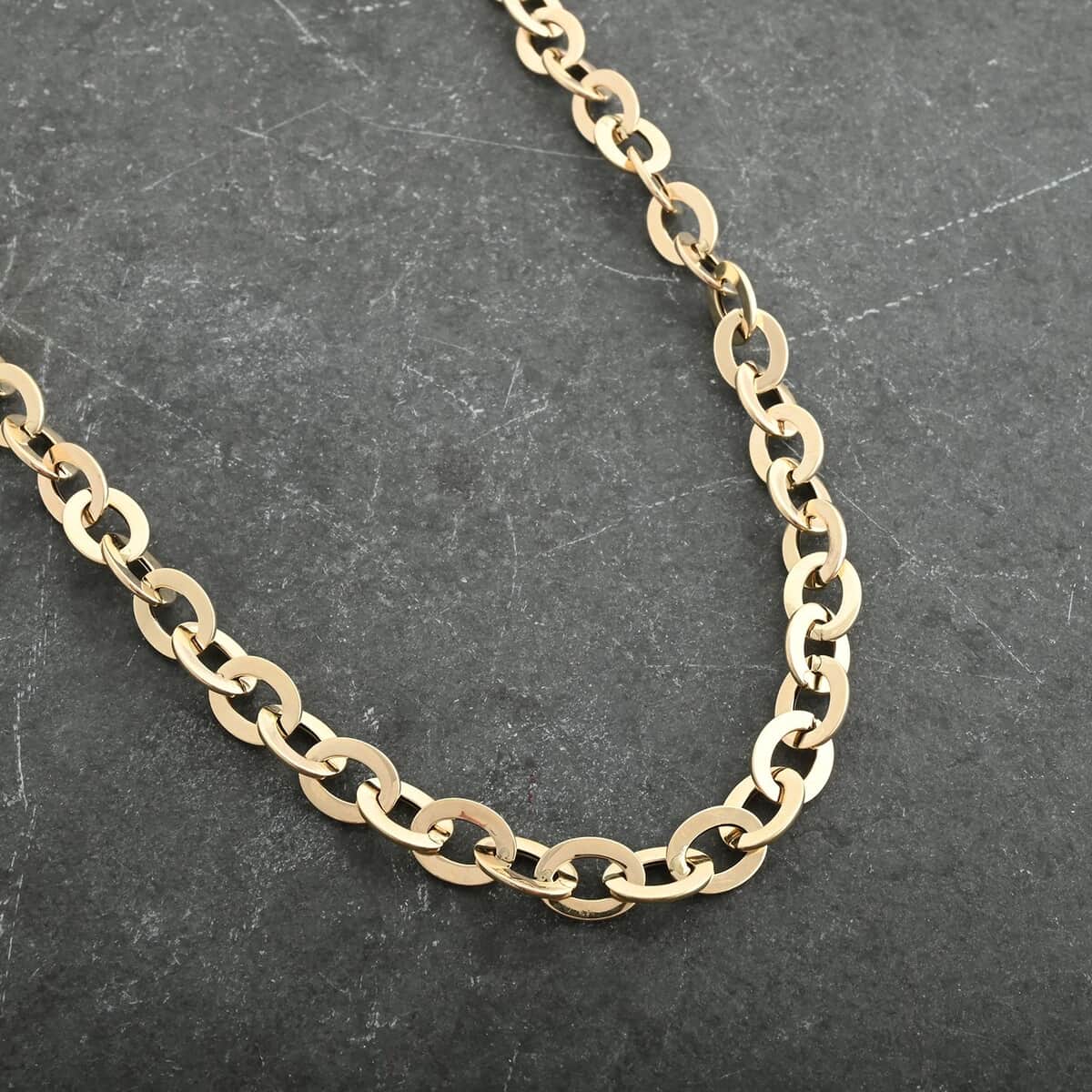 Specchio Italian 10K Yellow Gold Chain Necklace 18 Inches 7.20 Grams image number 1