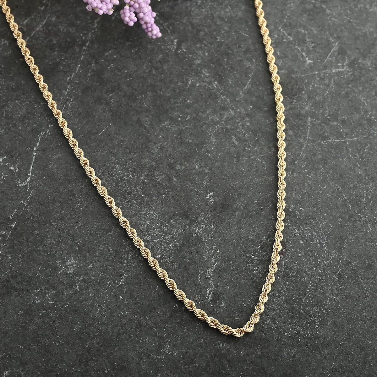 Seta Corda Italian 10K Yellow Gold 1.5mm Chain Necklace 20 Inches 1.15 Grams image number 1