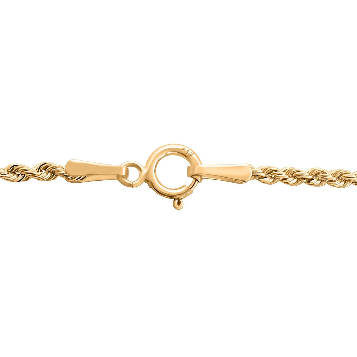 Seta Corda Italian 10K Yellow Gold 1.5mm Chain Necklace 20 Inches 1.15 Grams image number 2