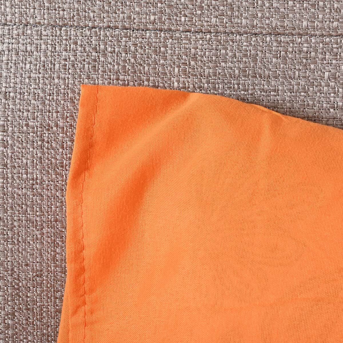 Closeout Supreme Living 4pcs Orange Microfiber Sheet Set -Queen image number 2