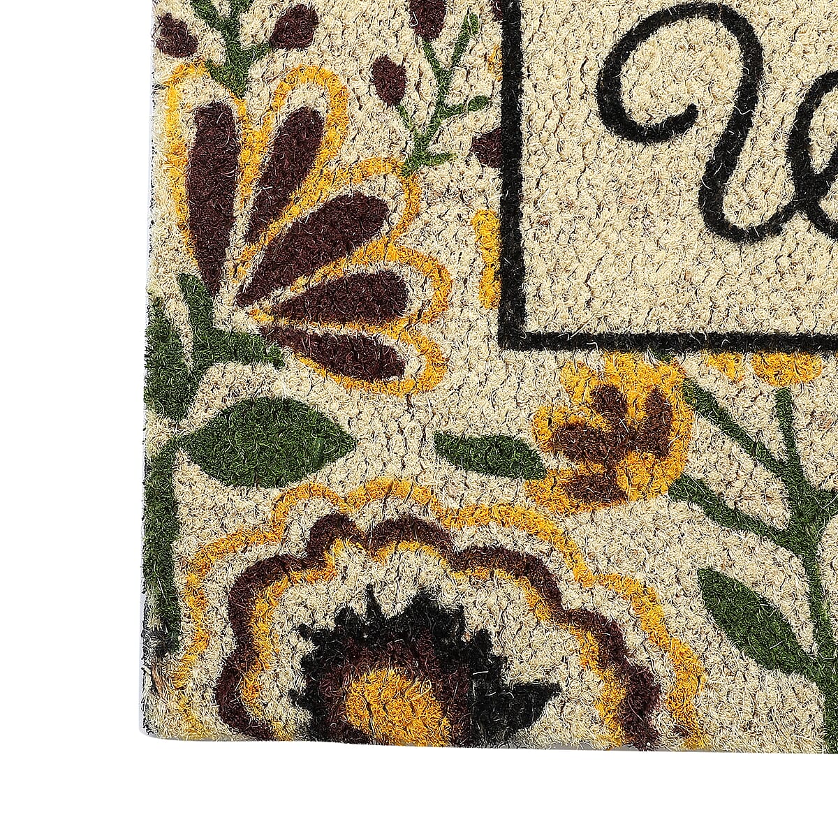 15mm PVC Backed Bleached Printed Coir Mat Size- 18&rdquo;x28&rdquo; image number 4