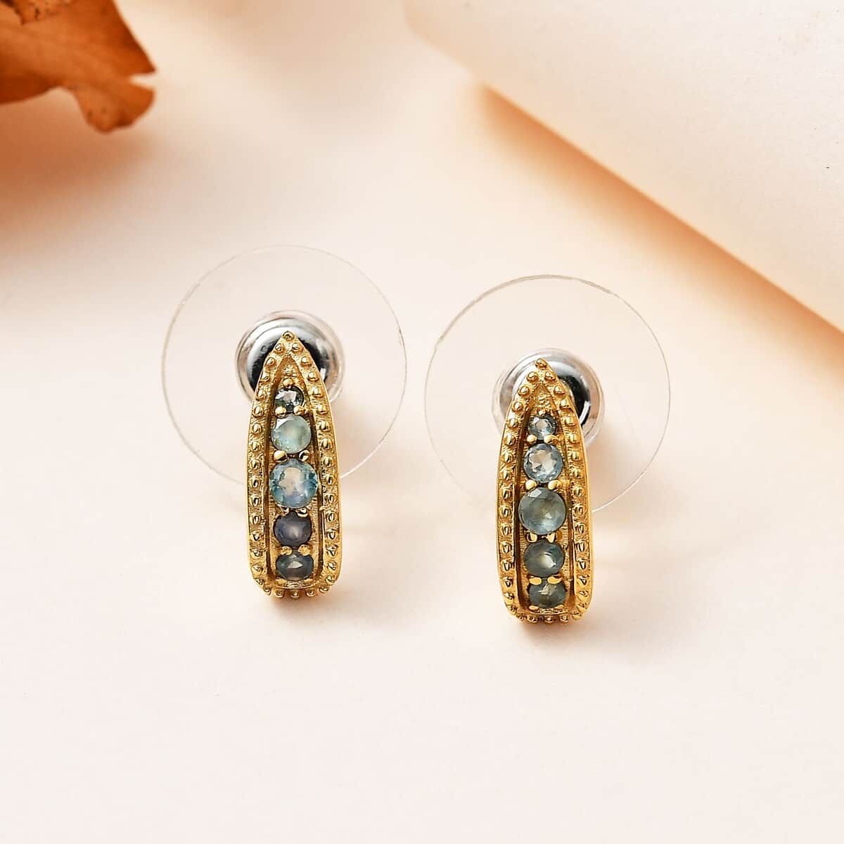Narsipatnam Alexandrite Earrings in Vermeil Yellow Gold Over Sterling Silver 0.35 ctw image number 1
