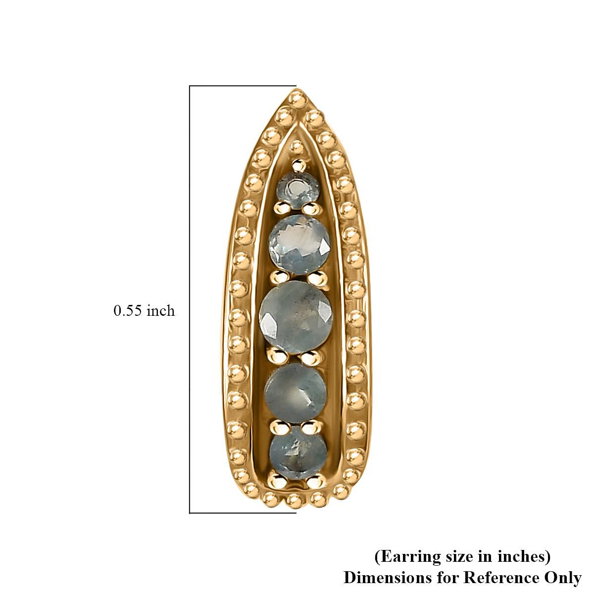 D'Joy Narsipatnam Alexandrite Earrings in Vermeil Yellow Gold Over Sterling Silver 0.35 ctw