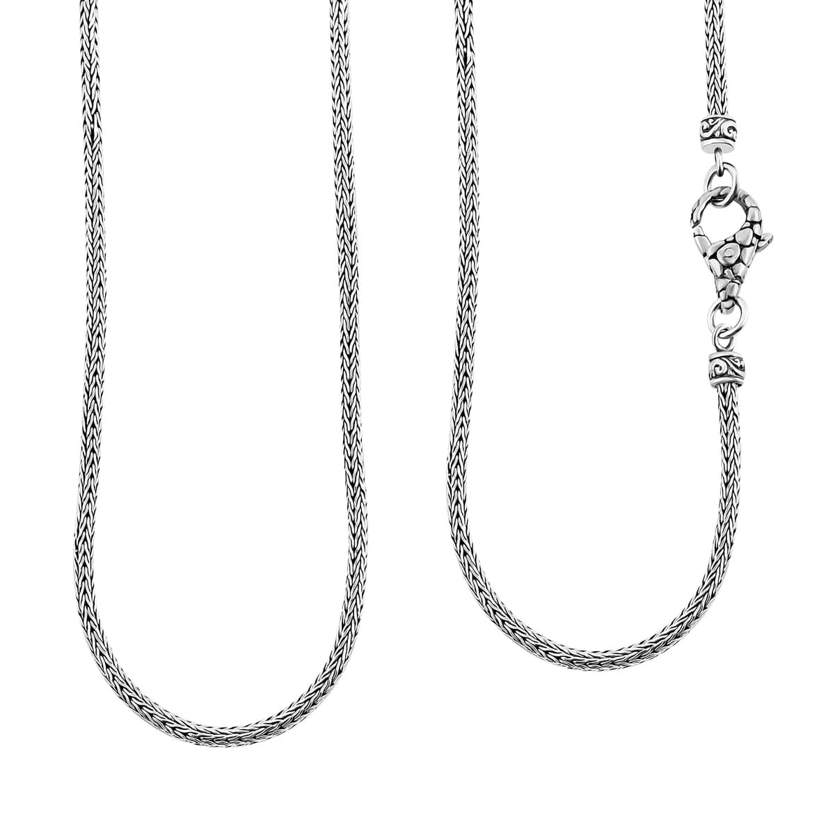 Doorbuster Bali Legacy Tulang Naga Necklace in Sterling Silver 15.65 Grams 18 Inches image number 0