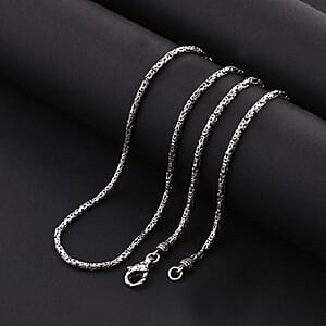 Bali Legacy Borobudur Necklace in Sterling Silver 21.40 Grams 18 Inches