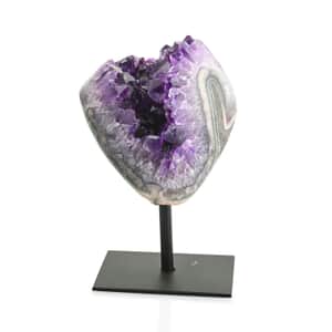 Amethyst with Metal Stand Approx. 1814ctw