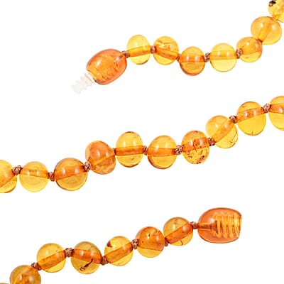 Amber Beaded Necklace 18 Inches
