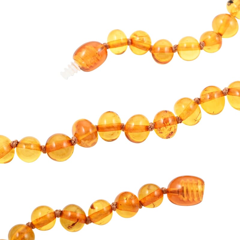 Amber Beaded Necklace 18 Inches