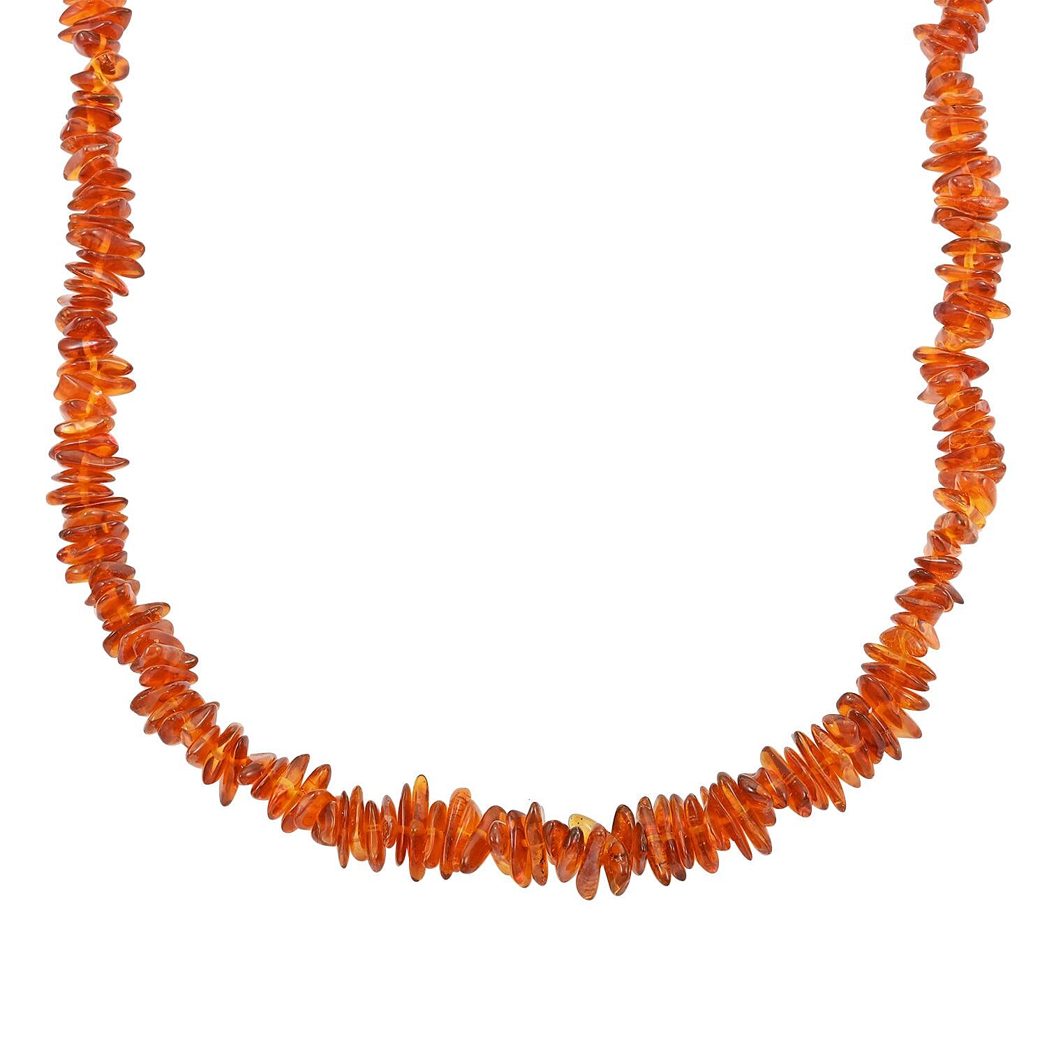 Dark Baltic Amber Beaded Necklace 24 Inches