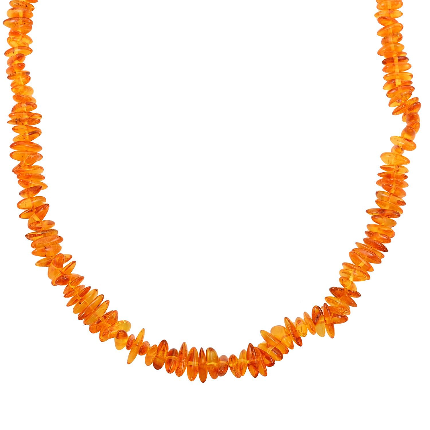 Natural Baltic Amber Beaded Necklace 18 Inches