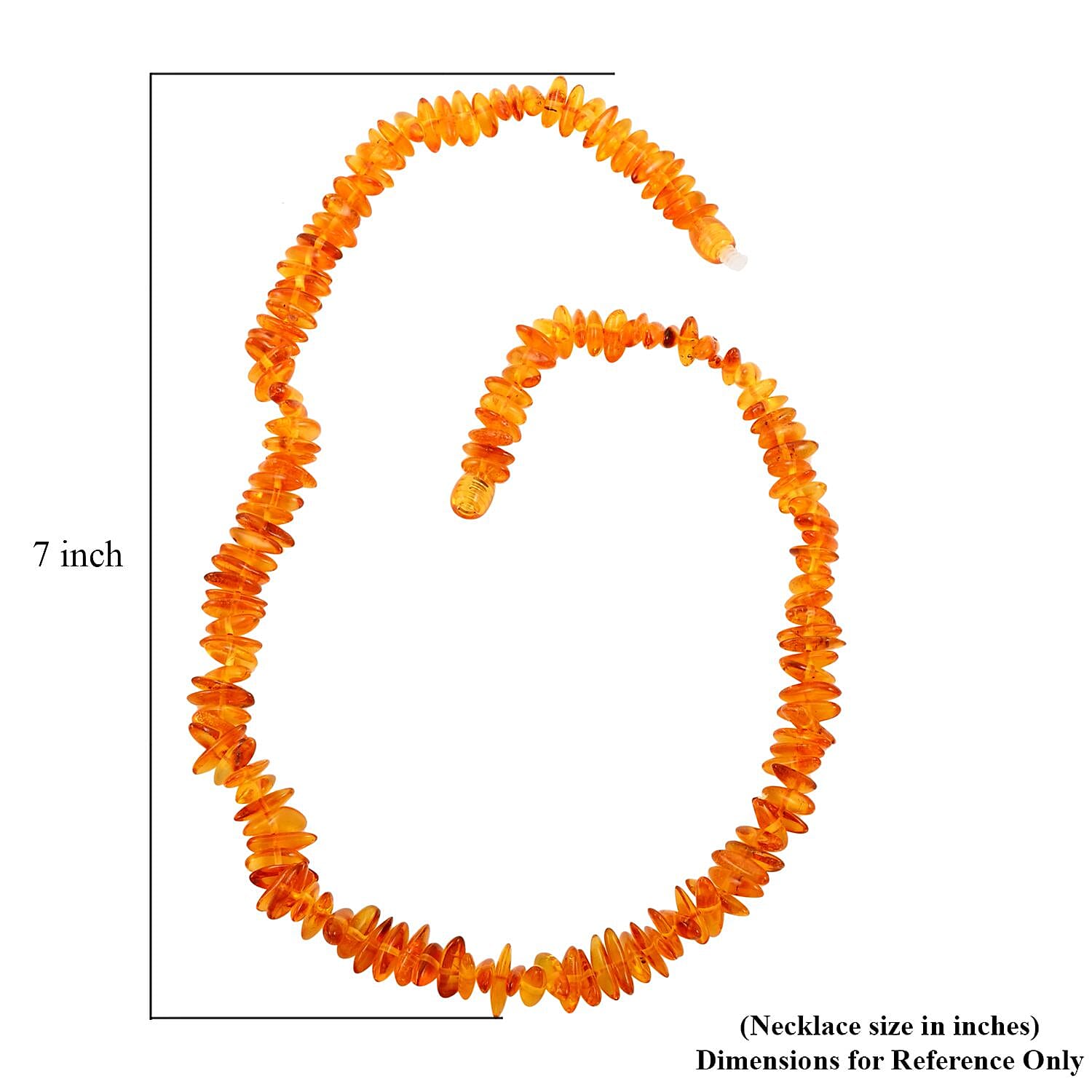 Natural Baltic Amber Beaded Necklace 18 Inches