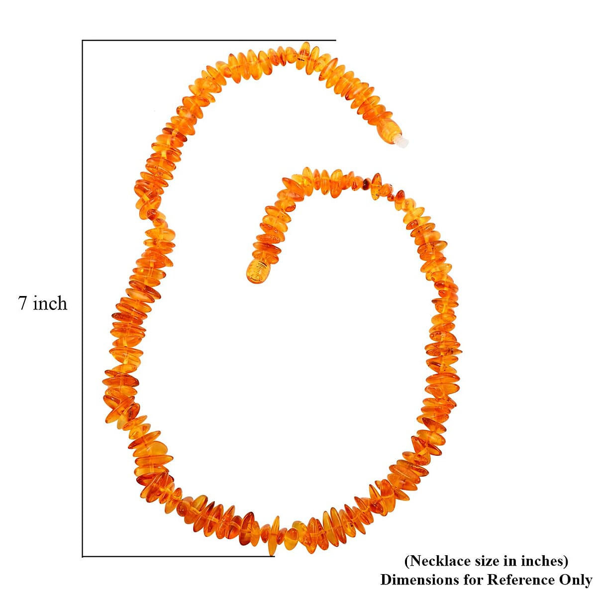 Baltic Amber Beaded Necklace 18 Inches image number 4