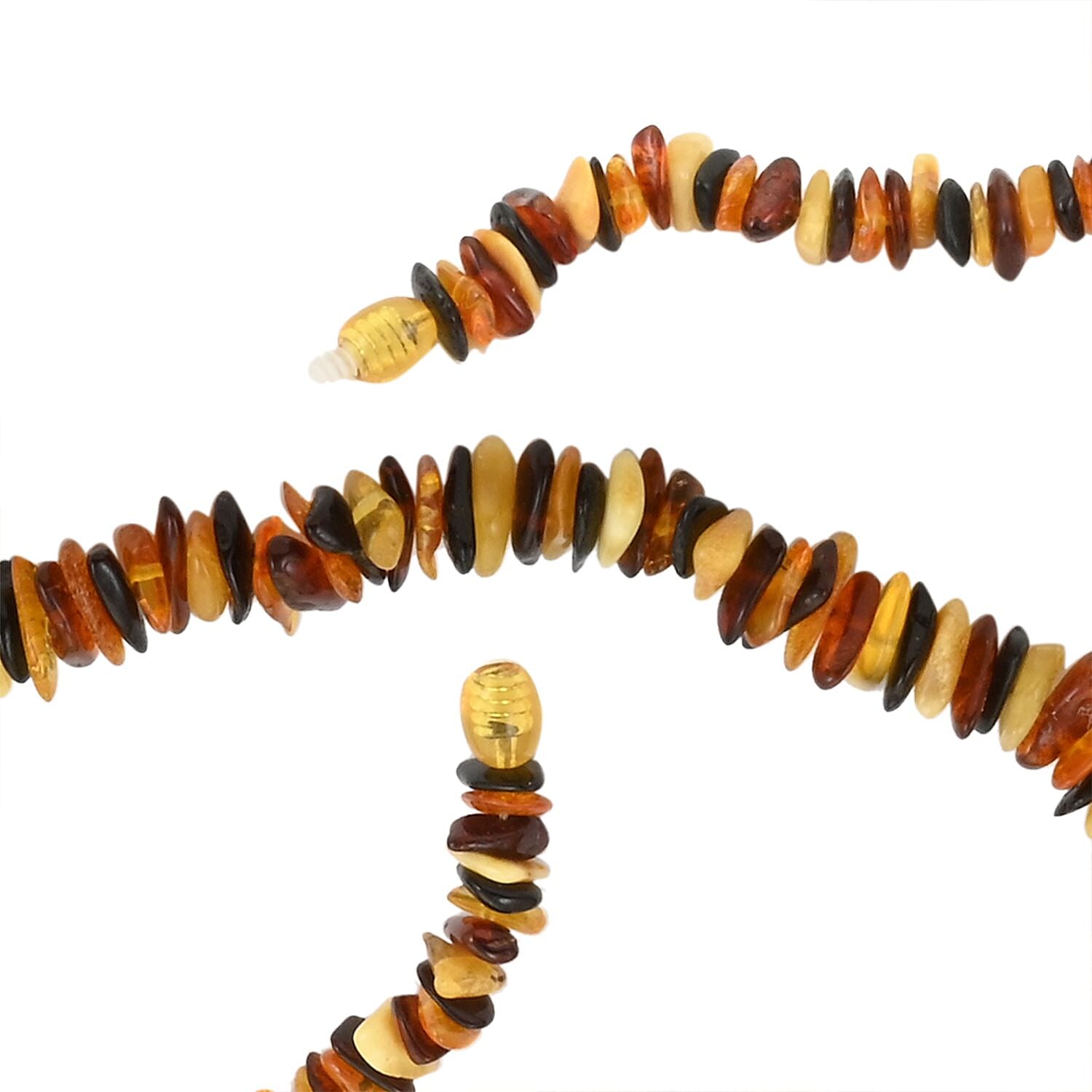Baltic Amber Sun Glow Beaded Necklace 26 Inches